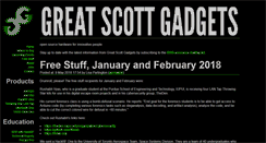 Desktop Screenshot of greatscottgadgets.com